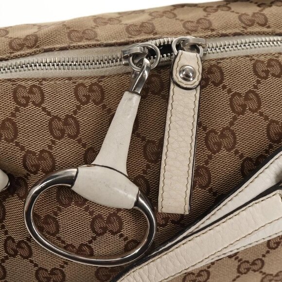 GUCCI GG Canvas Hand Bag 2way Beige White Auth ep10950 - Picture 10 of 16